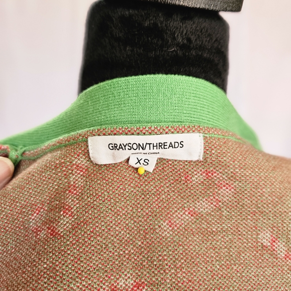 Green Candy Cane Sweater - Picture 2 of 4